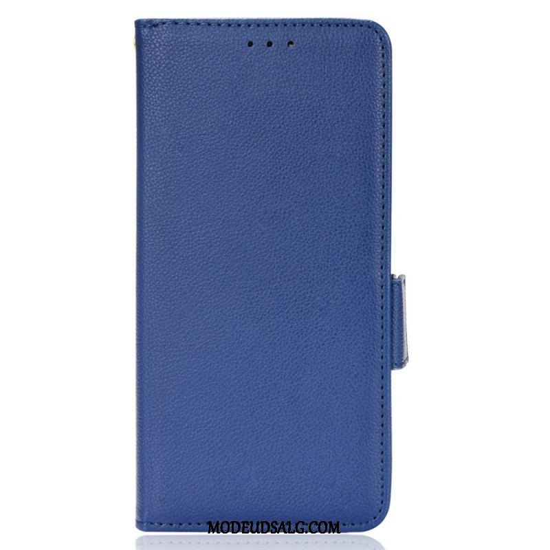 Flip Cover Xiaomi Redmi Note 11 Pro / 11 Pro 5G Litchi Imiteret Læder