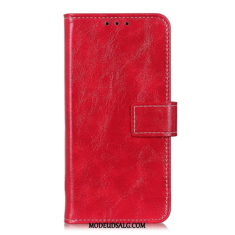 Flip Cover Xiaomi Redmi Note 11 Pro / 11 Pro 5G Skinnende Og Blottede Sømme