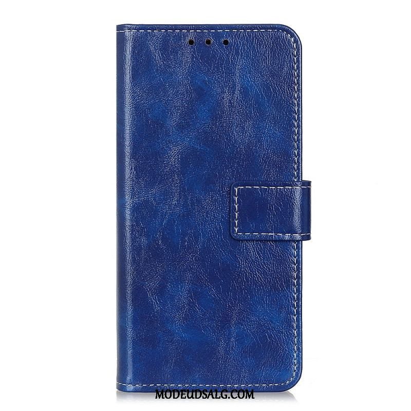 Flip Cover Xiaomi Redmi Note 11 Pro / 11 Pro 5G Skinnende Og Blottede Sømme