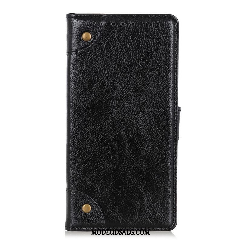 Flip Cover Xiaomi Redmi Note 11 Pro / 11 Pro 5G Style Nappa Læder Vintage Nitter