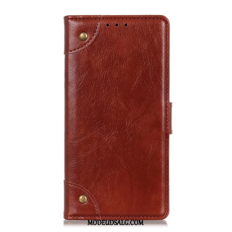 Flip Cover Xiaomi Redmi Note 11 Pro / 11 Pro 5G Style Nappa Læder Vintage Nitter