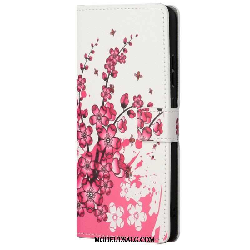 Flip Cover Xiaomi Redmi Note 11 Pro / 11 Pro 5G Tropiske Blomster