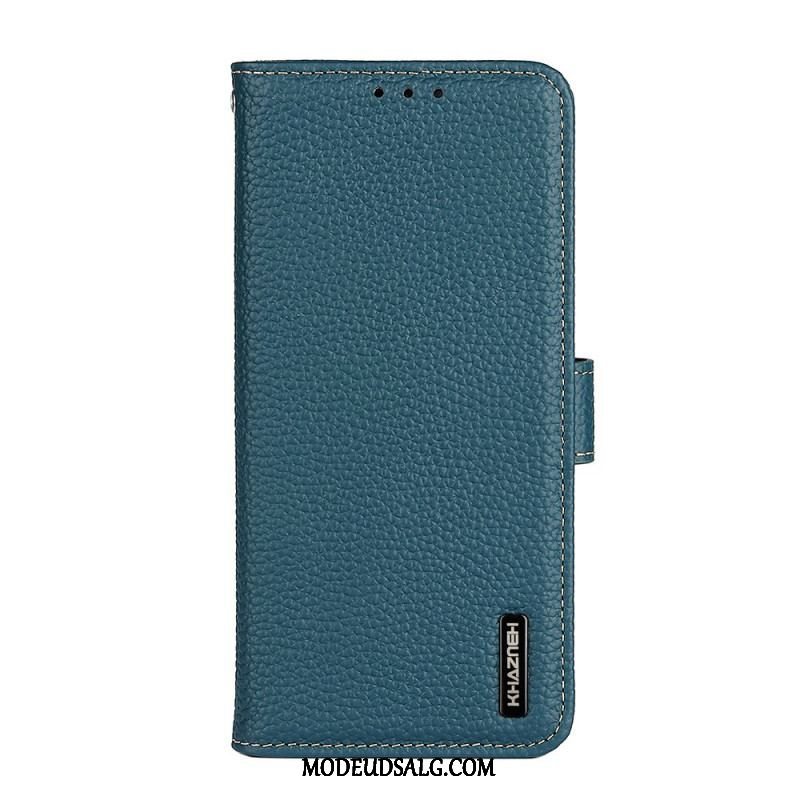 Flip Cover Xiaomi Redmi Note 11 Pro / 11 Pro 5G Ægte Khazneh Litchi Læder