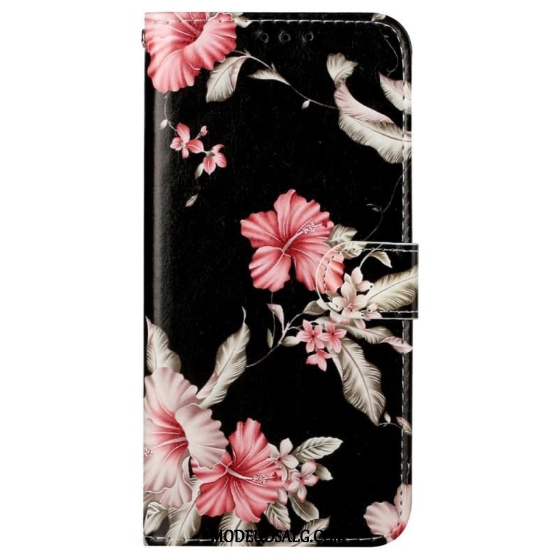 Flip Cover Xiaomi Redmi Note 11 Pro Plus 5G Blomsterstilen