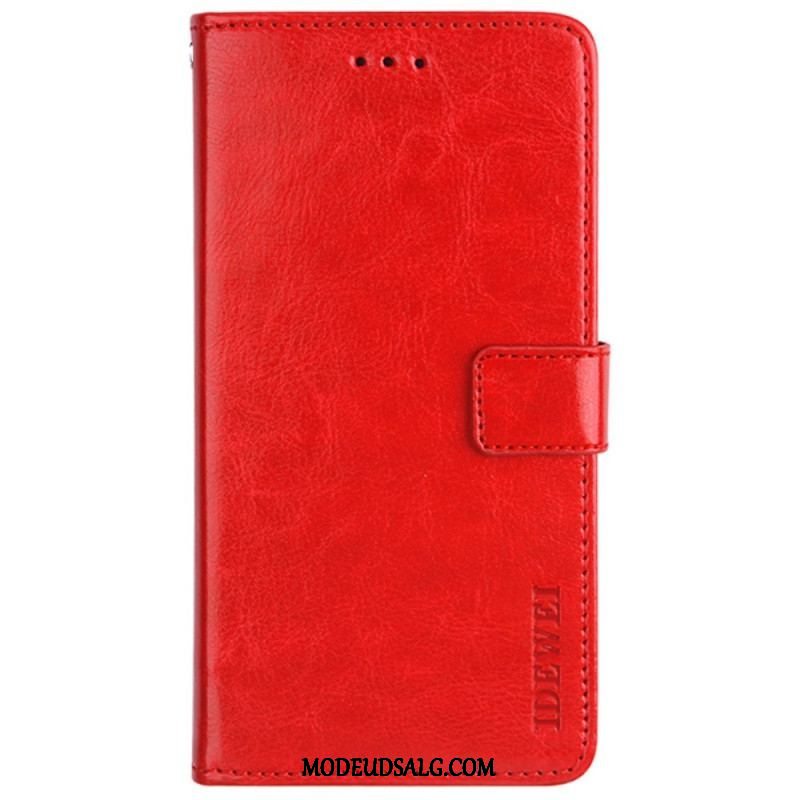 Flip Cover Xiaomi Redmi Note 11 Pro Plus 5G Imiteret Læder Idewei