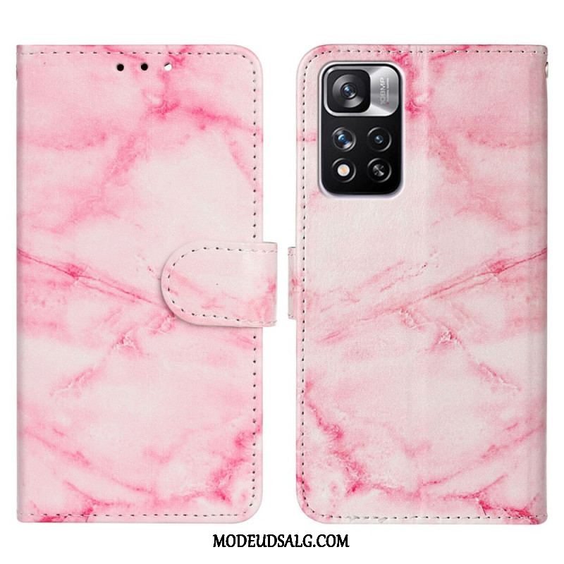 Flip Cover Xiaomi Redmi Note 11 Pro Plus 5G Marmorstilen