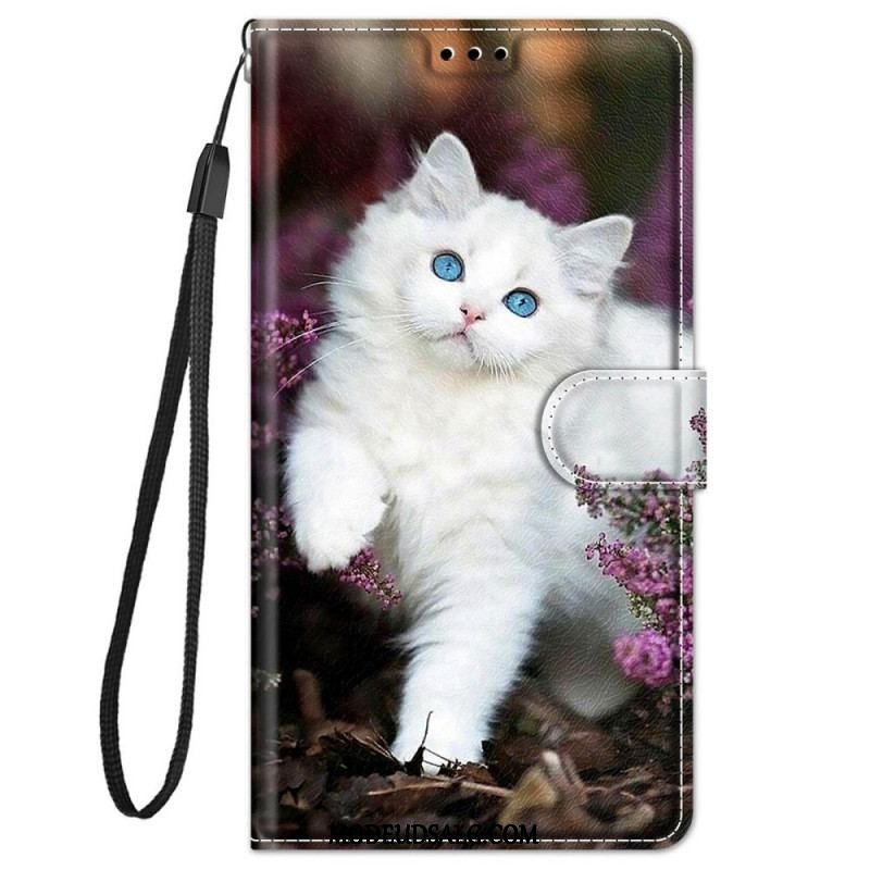 Flip Cover Xiaomi Redmi Note 11 Pro Plus 5G Med Snor Thong Cat Fan