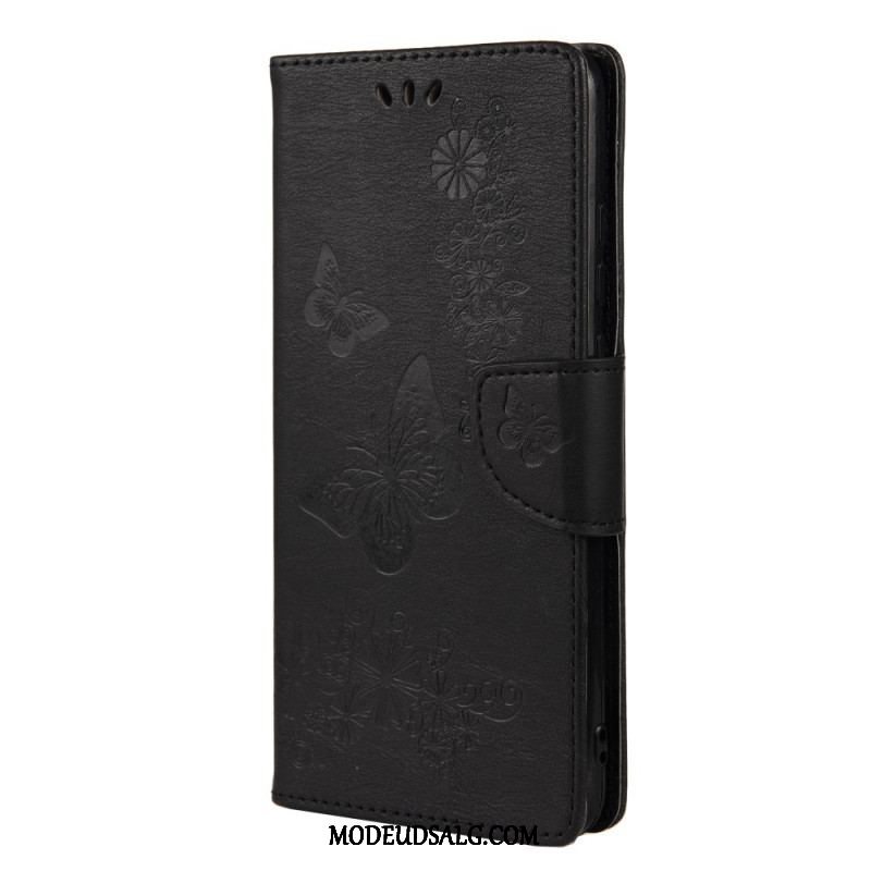 Flip Cover Xiaomi Redmi Note 11 Pro Plus 5G Sommerfugle