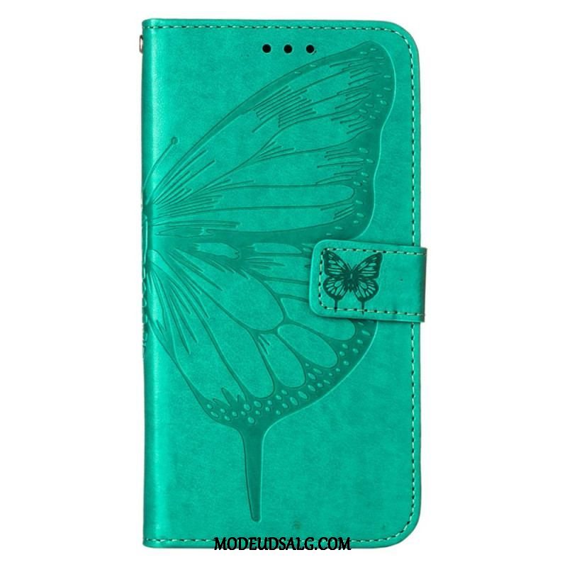 Flip Cover Xiaomi Redmi Note 11 Pro Plus 5G Sommerfugledesign Med Snor