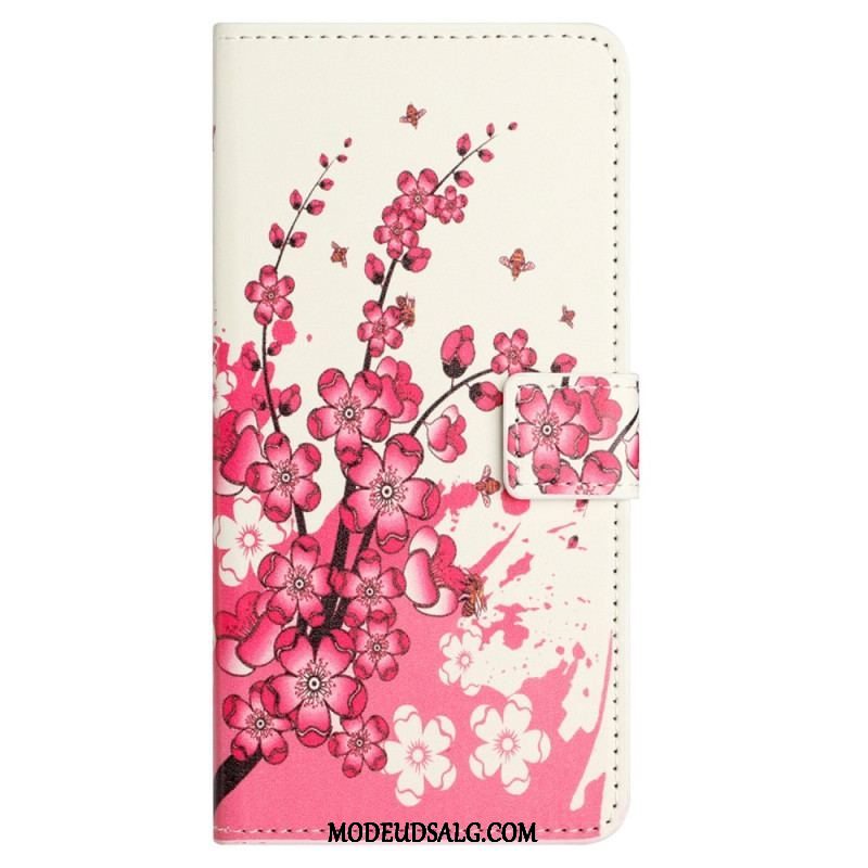 Flip Cover Xiaomi Redmi Note 12 4G Tropiske Blomster