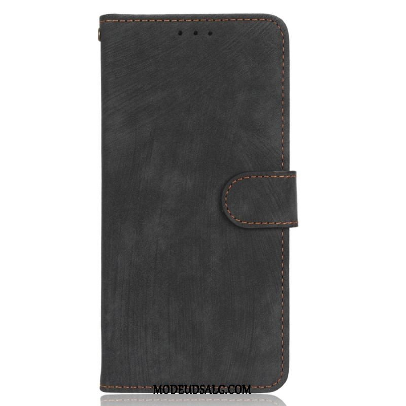 Flip Cover Xiaomi Redmi Note 12 4G Vintage Synlige Sømme