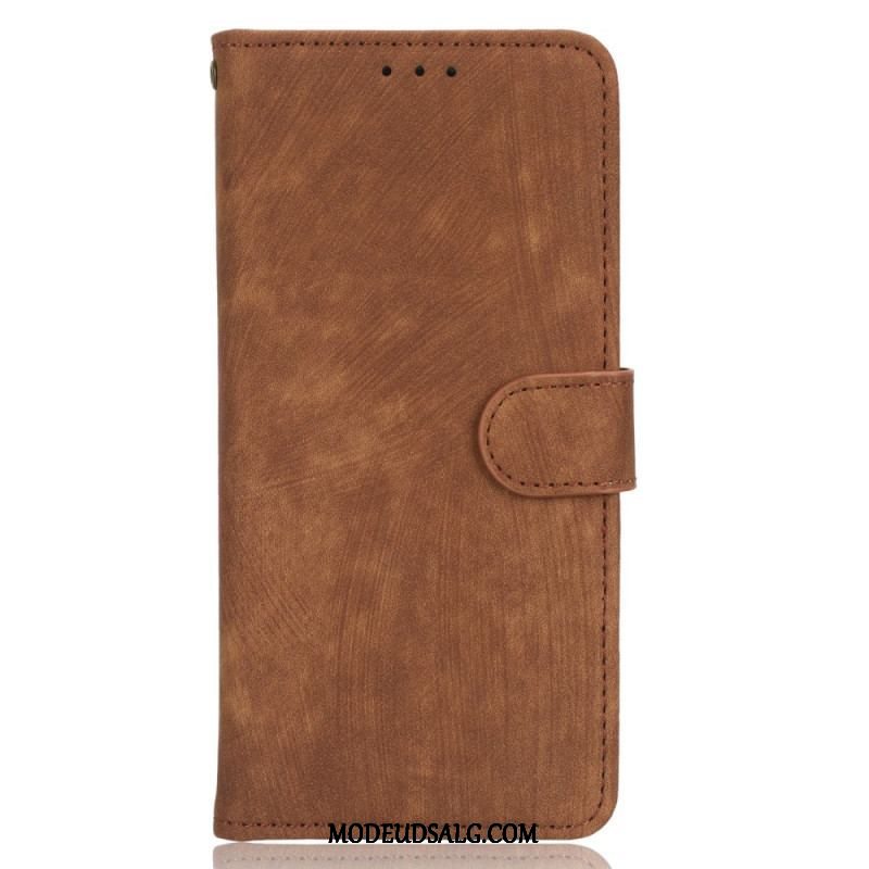 Flip Cover Xiaomi Redmi Note 12 4G Vintage Synlige Sømme