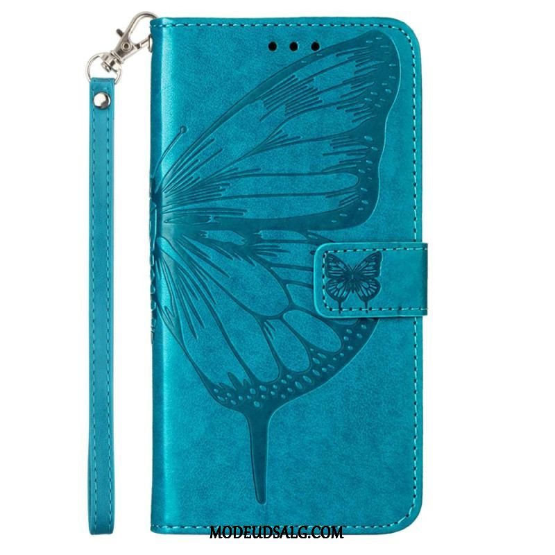 Flip Cover Xiaomi Redmi Note 12 5G Blomster Sommerfugl