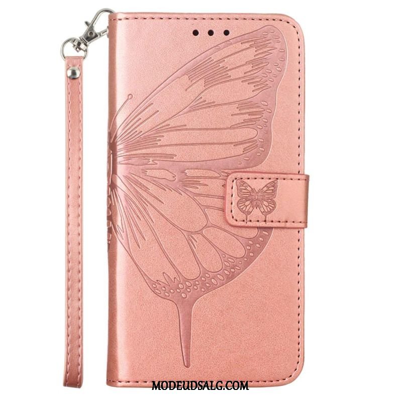 Flip Cover Xiaomi Redmi Note 12 5G Blomster Sommerfugl