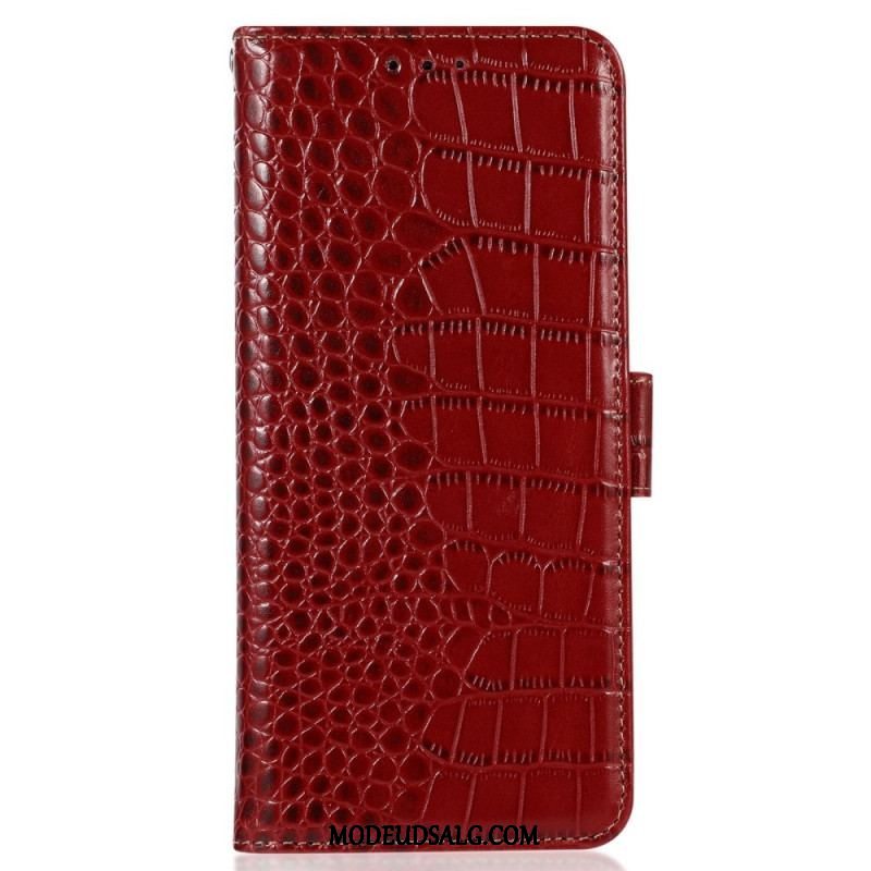 Flip Cover Xiaomi Redmi Note 12 5G Crocodile Style Rfid