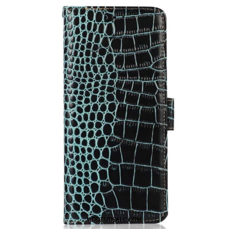 Flip Cover Xiaomi Redmi Note 12 5G Crocodile Style Rfid