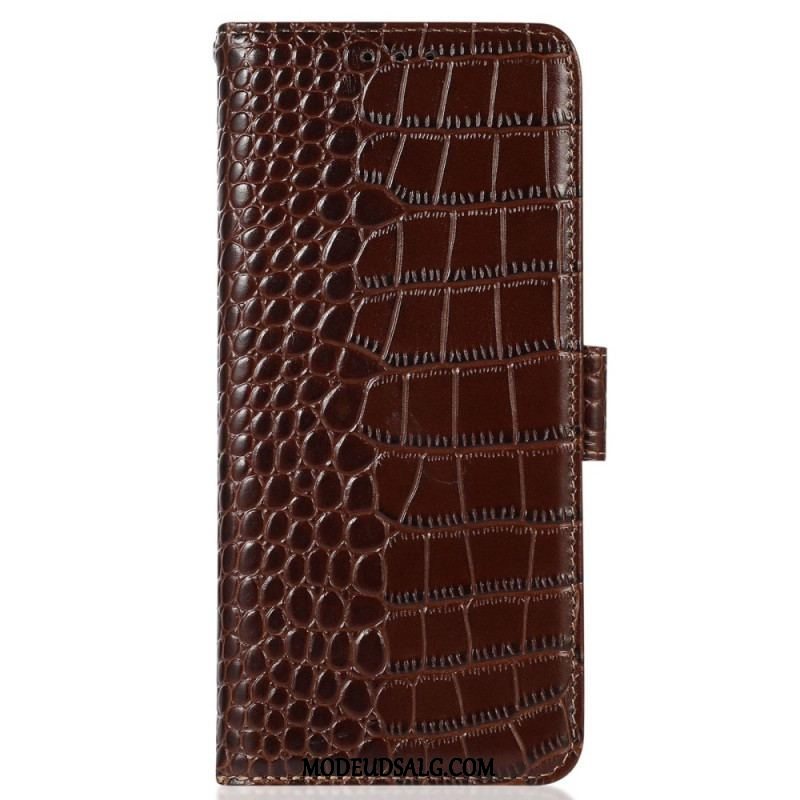 Flip Cover Xiaomi Redmi Note 12 5G Crocodile Style Rfid