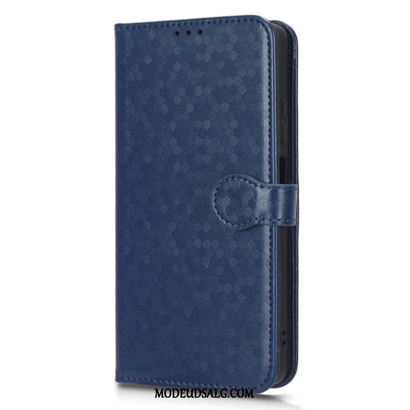 Flip Cover Xiaomi Redmi Note 12 5G Med Snor 3d Mønster Strappy