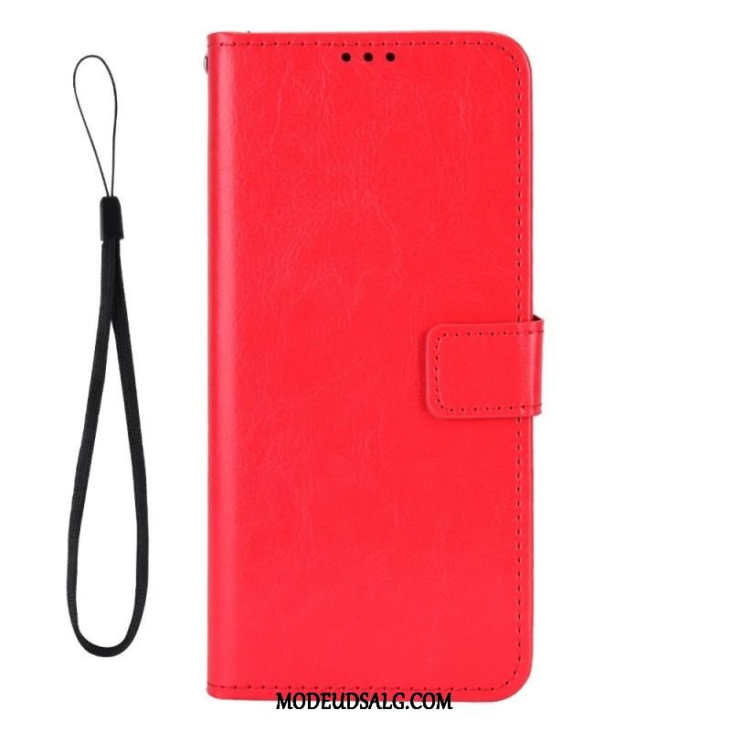 Flip Cover Xiaomi Redmi Note 12 5G Prangende Kunstlæder