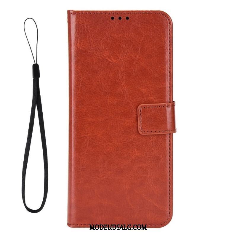 Flip Cover Xiaomi Redmi Note 12 5G Prangende Kunstlæder