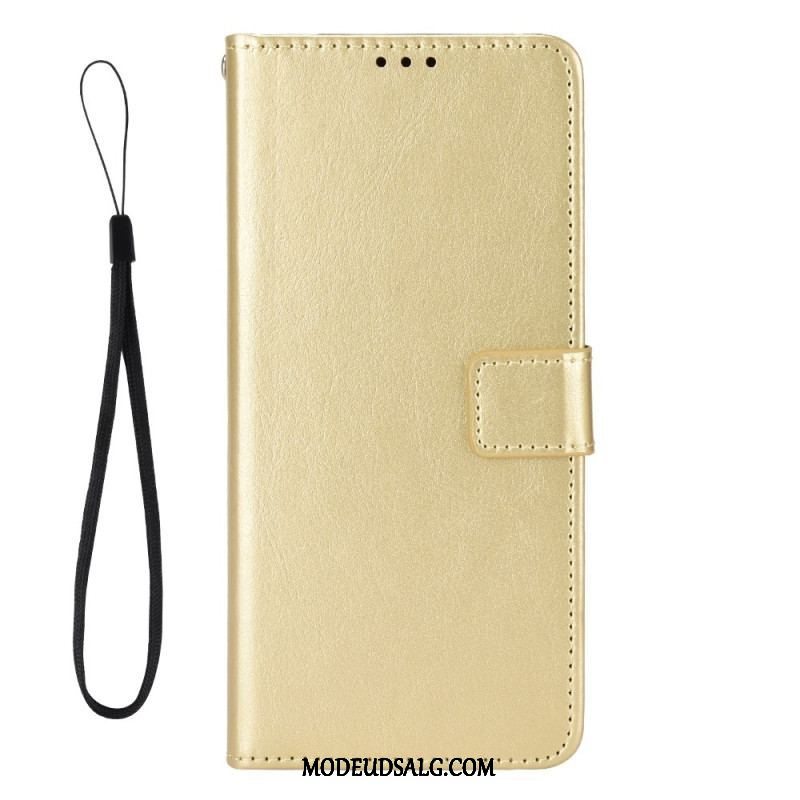 Flip Cover Xiaomi Redmi Note 12 5G Prangende Kunstlæder