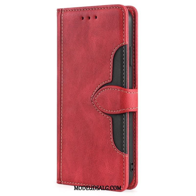 Flip Cover Xiaomi Redmi Note 12 5G Tofarvet Blomster