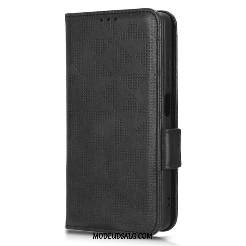 Flip Cover Xiaomi Redmi Note 12 5G Trekanter Med Snor