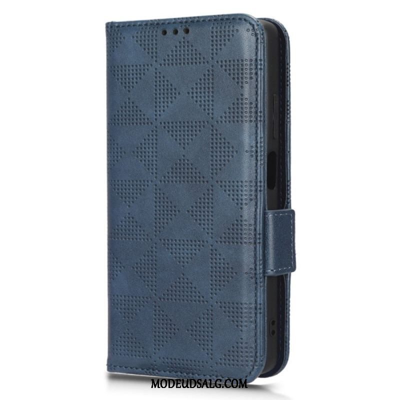 Flip Cover Xiaomi Redmi Note 12 5G Trekanter Med Snor