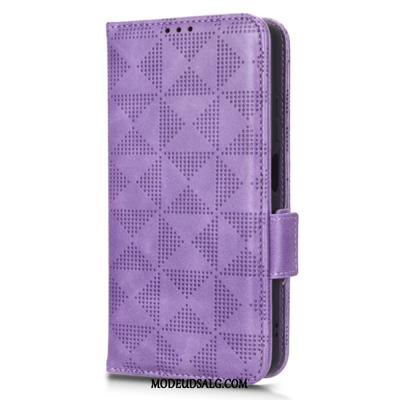 Flip Cover Xiaomi Redmi Note 12 5G Trekanter Med Snor