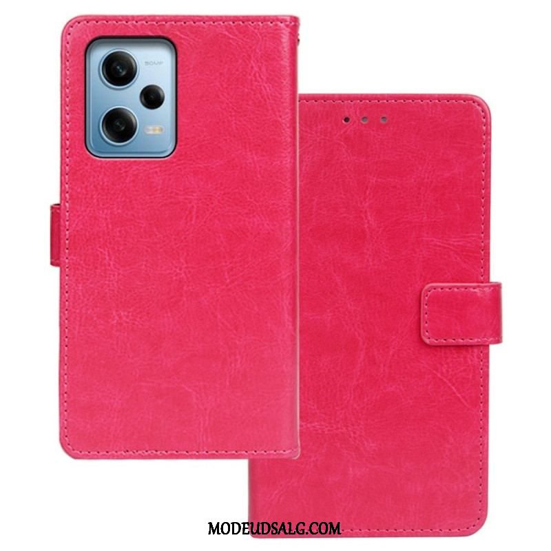 Flip Cover Xiaomi Redmi Note 12 Pro Idewei Læderstil