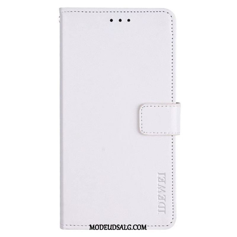 Flip Cover Xiaomi Redmi Note 12 Pro Imiteret Læder Idewei