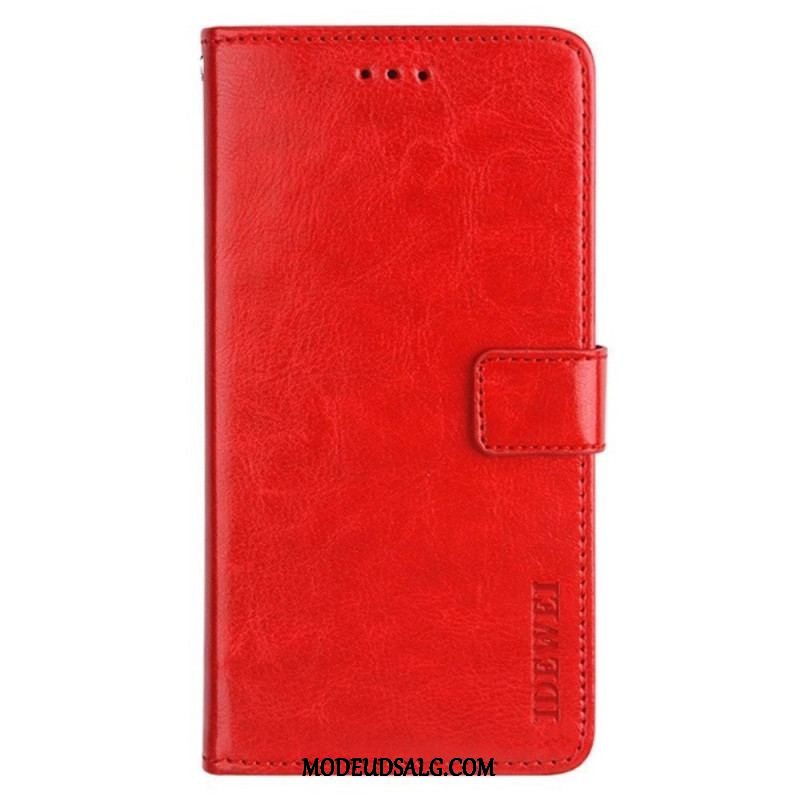 Flip Cover Xiaomi Redmi Note 12 Pro Imiteret Læder Idewei