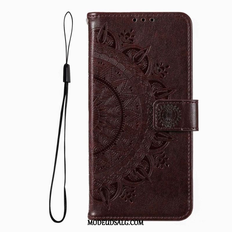 Flip Cover Xiaomi Redmi Note 12 Pro Mandala Sun Med Snor