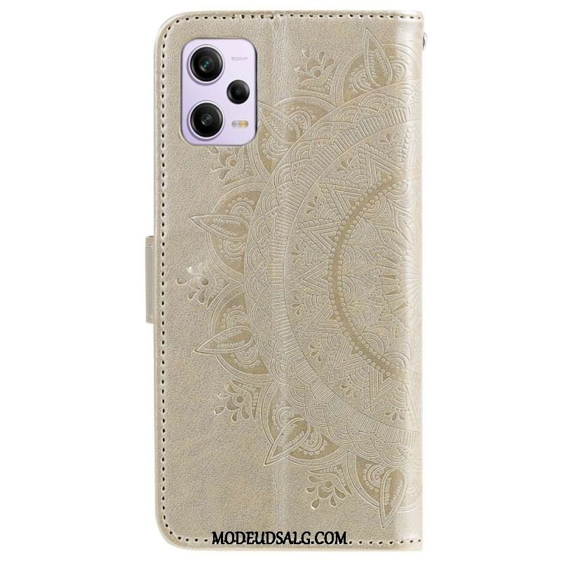 Flip Cover Xiaomi Redmi Note 12 Pro Mandala Sun Med Snor