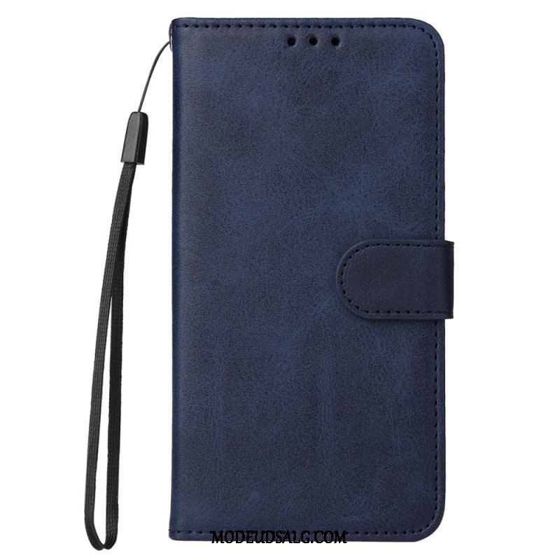 Flip Cover Xiaomi Redmi Note 12 Pro Med Snor Almindelig Med Rem