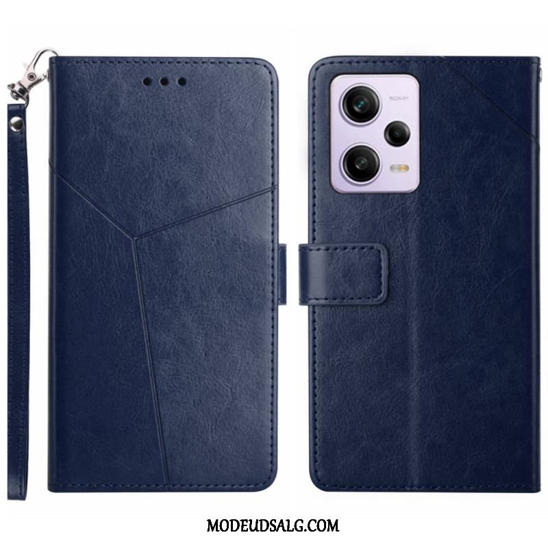 Flip Cover Xiaomi Redmi Note 12 Pro Med Snor Y Strappy Design