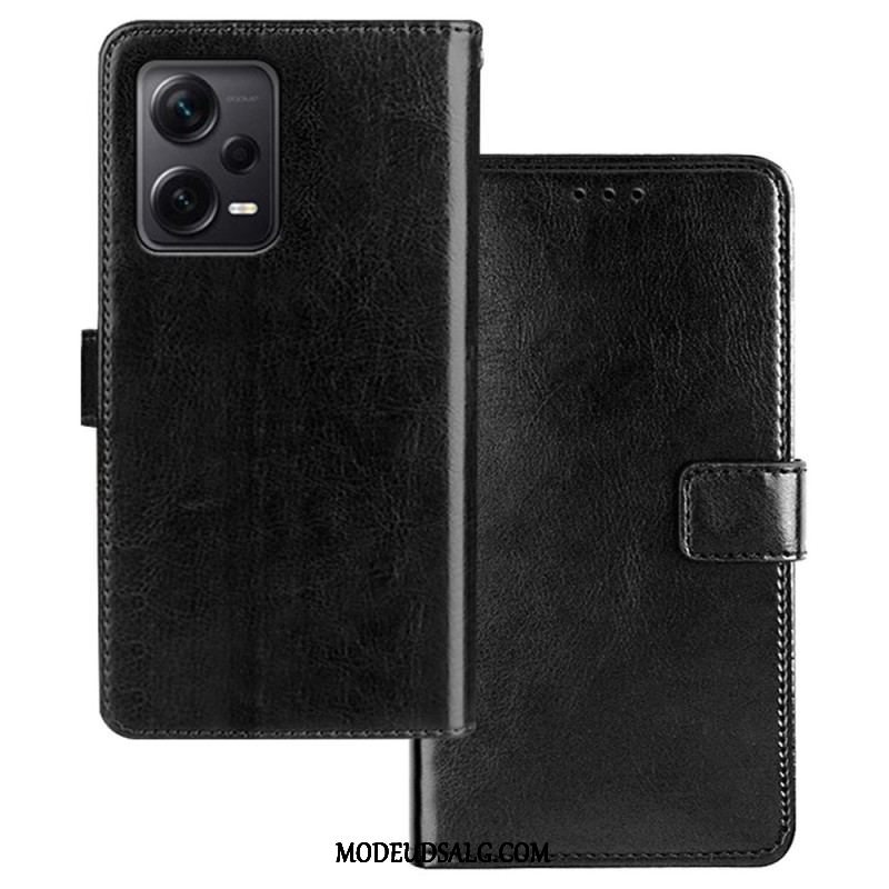 Flip Cover Xiaomi Redmi Note 12 Pro Plus Imiteret Læder Idewei