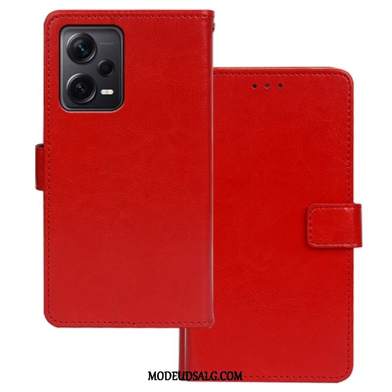 Flip Cover Xiaomi Redmi Note 12 Pro Plus Imiteret Læder Idewei