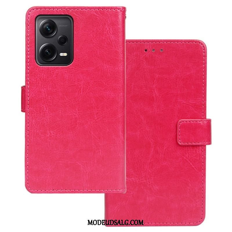 Flip Cover Xiaomi Redmi Note 12 Pro Plus Imiteret Læder Idewei