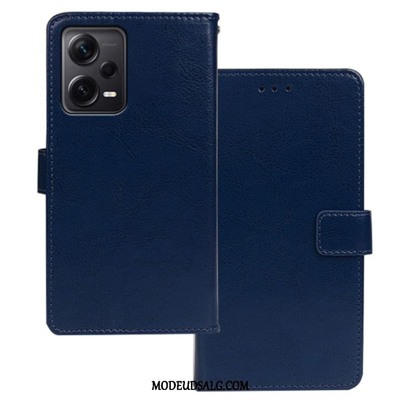 Flip Cover Xiaomi Redmi Note 12 Pro Plus Imiteret Læder Idewei