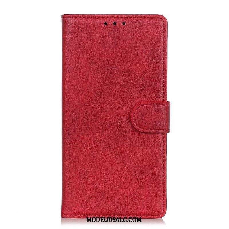 Flip Cover Xiaomi Redmi Note 12 Pro Plus Mat Imiteret Læder