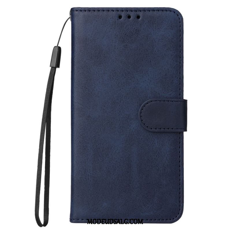 Flip Cover Xiaomi Redmi Note 12 Pro Plus Med Snor Almindelig Med Rem