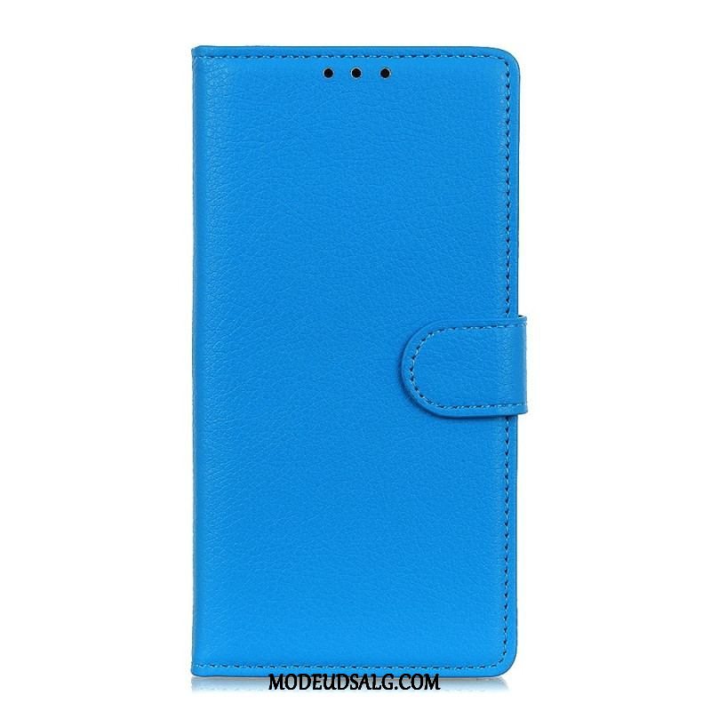 Flip Cover Xiaomi Redmi Note 12 Pro Plus Traditionelt Imiteret Læder