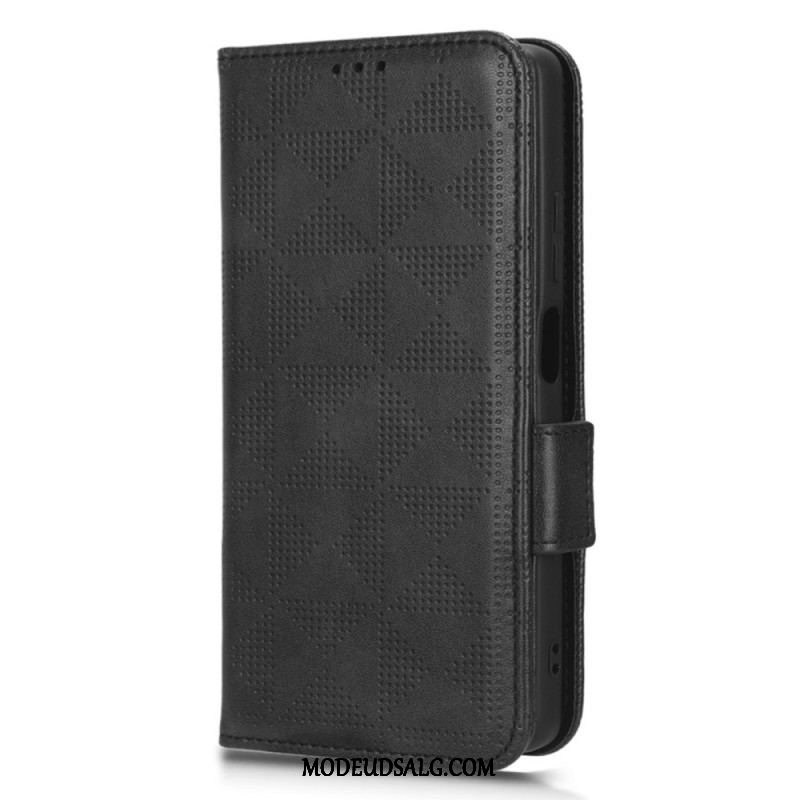 Flip Cover Xiaomi Redmi Note 12 Pro Plus Trekanter Med Snor