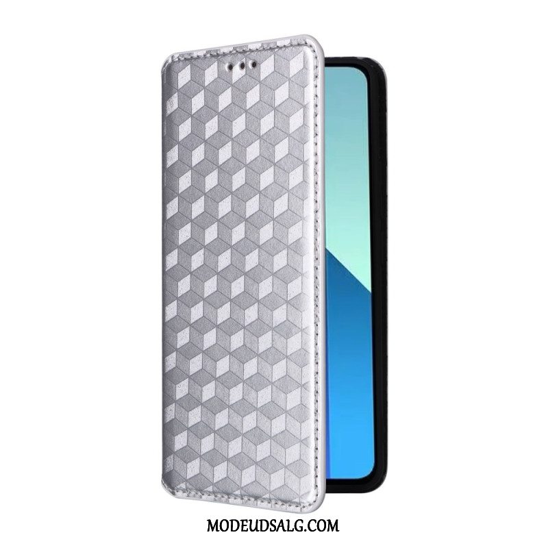 Flip Cover Xiaomi Redmi Note 13 4g 3d Diamanter