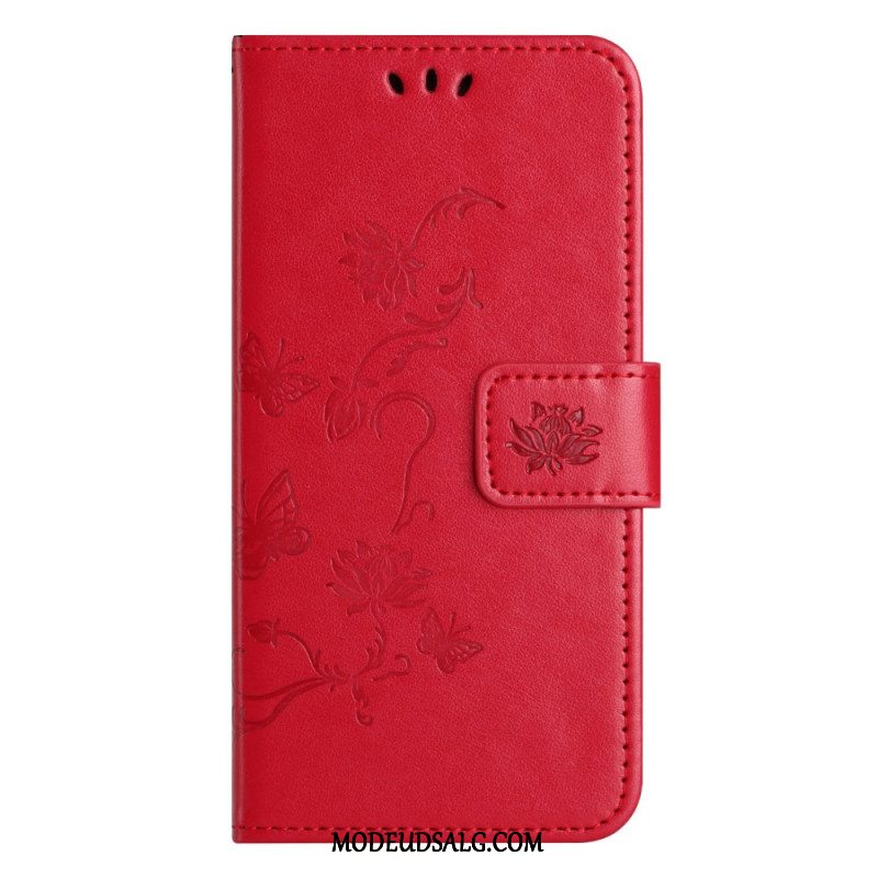 Flip Cover Xiaomi Redmi Note 13 4g Blomsterrem