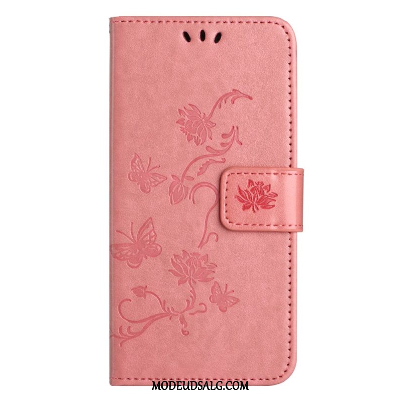 Flip Cover Xiaomi Redmi Note 13 4g Blomsterrem