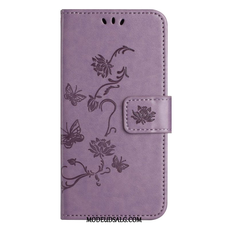 Flip Cover Xiaomi Redmi Note 13 4g Blomsterrem