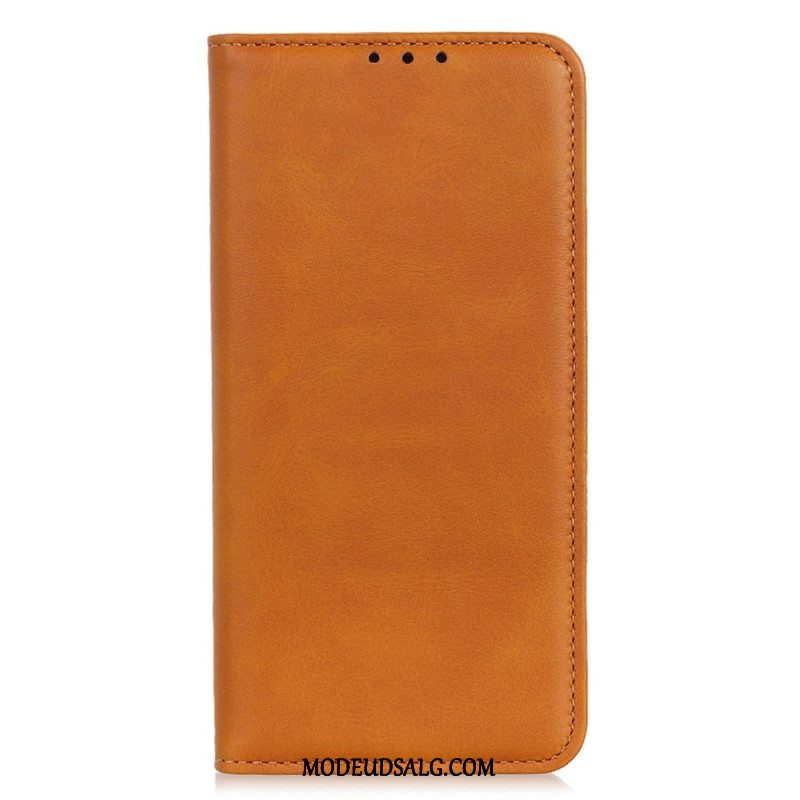 Flip Cover Xiaomi Redmi Note 13 4g Klassisk Split Læder