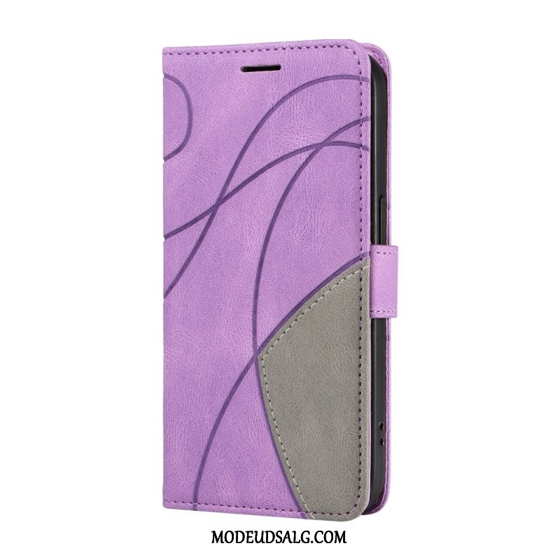 Flip Cover Xiaomi Redmi Note 13 4g Tofarvet Zig-zag